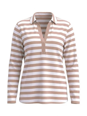 Foto van product LAURASØN Shirt lichtbruin / wit
