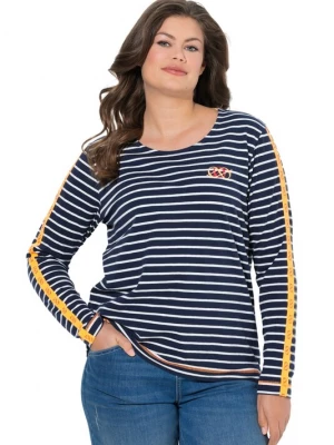 Foto van product LAURASØN Shirt marine / geel / wit