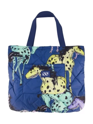 Foto van product LAURASØN Shopper indigo / lichtgeel / mintgroen / pastellila