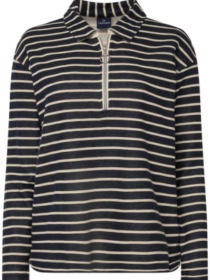 Foto van product LAURASØN Sweatshirt donkerbeige / zwart