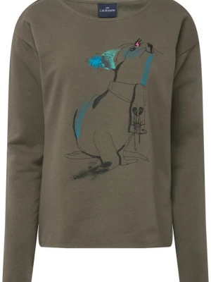 Foto van product LAURASØN Sweatshirt donkergroen / gemengde kleuren