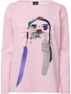 Foto van product LAURASØN Sweatshirt grijs / oudroze
