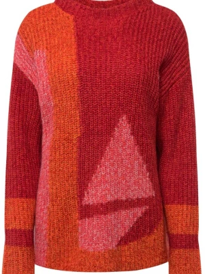Foto van product LAURASØN Trui donkeroranje / robijnrood / pastelrood
