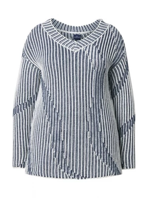 Foto van product LAURASØN Trui marine / wit