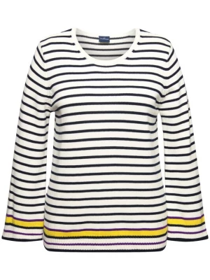 Foto van product LAURASØN Trui nachtblauw / geel / lila / offwhite