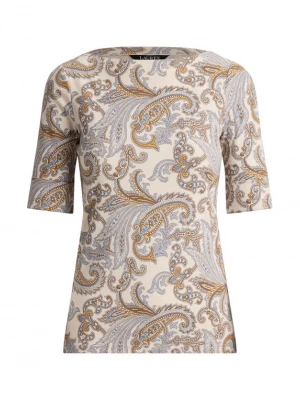 Foto van product Lauren Ralph Lauren Shirt crème / azuur / cognac / lichtgrijs