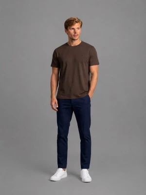 Foto van product Laurent Vergne Shirt 'Ritz Zijde T-shirt Bruin' bruin