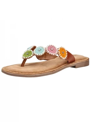 Foto van product LAZAMANI Teenslipper bruin / lichtoranje / rosa