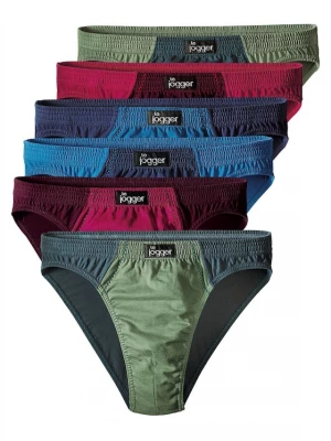 Foto van product LE JOGGER Slip azuur / kaki / spar / wijnrood