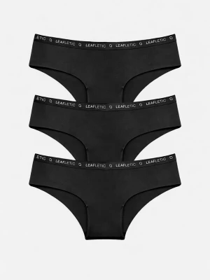 Foto van product LEAFLETIC Broekje 'Leafletic Mid Rise Hipsters / Brief' zwart