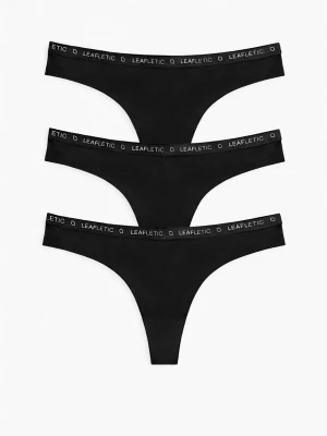 Foto van product LEAFLETIC Broekje 'Leafletic Women’s Mid Rise Brazilian' zwart