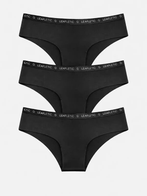 Foto van product LEAFLETIC Broekje 'Leafletic Women’s Mid Rise Hipsters / Brief' zwart
