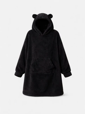 Foto van product LEAFLETIC Oversized jurk 'Leafletic Women’s Oversize Hoodie' zwart