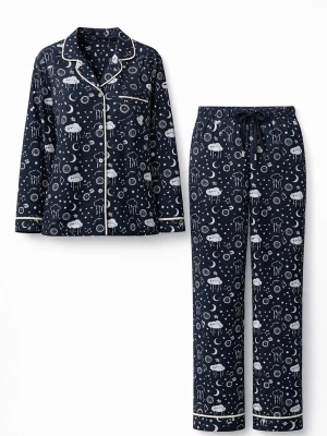 Foto van product LEAFLETIC Pyjama zwart