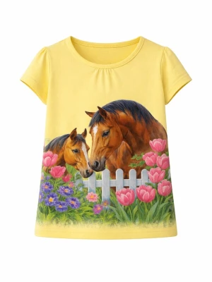 Foto van product LEAFLETIC Shirt 'Leafletic Girls T-shirt' geel