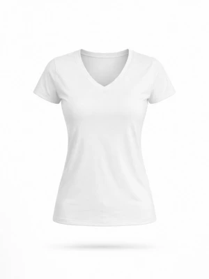 Foto van product LEAFLETIC Shirt 'Leafletic Women’s Short Sleeve V-Neck T-Shirt' wit