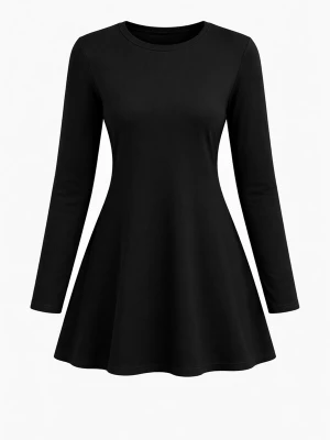 Foto van product LEAFLETIC Tuniek 'Leafletic Women’s Long Sleeve Crew Neck Tunic' zwart