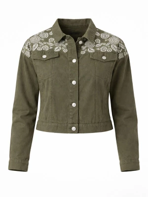 Foto van product LEAFLETIC Winterjas 'Leafletic Women’s Denim Jacket' groen