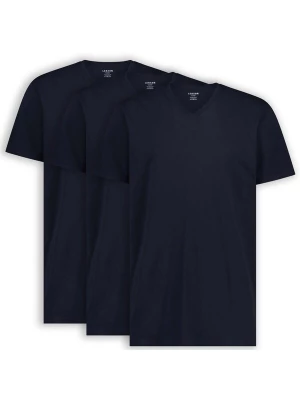Foto van product LEBASQ Shirt 'Davis V Neck Long Fit' navy