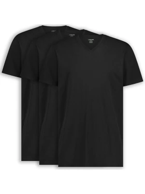 Foto van product LEBASQ Shirt 'Davis V Neck Long Fit' zwart