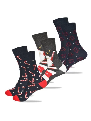 Foto van product Lee Cooper Sokken '3 Paar Weihnachtssocken von Lee Cooper als Geschenk für Nikolaus, Weihnachten' gemengde kleuren