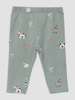 Foto van product Legging met all-over print en elastische tailleband s.Oliver groen