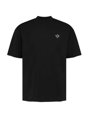 Foto van product leon aguila Shirt 'Black Embroidered Tee' zwart