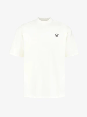 Foto van product leon aguila Shirt 'Cream Embroidered Tee' crème