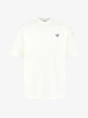 Foto van product leon aguila Shirt 'Cream Embroidered Tee' crème