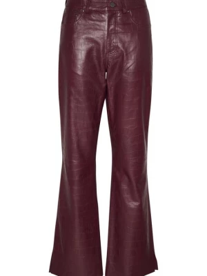 Foto van product Leren broek Gestuz donkerrood