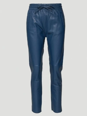 Foto van product Leren broek Oakwood blauw