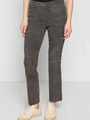 Foto van product Leren broek Oakwood donkergrijs