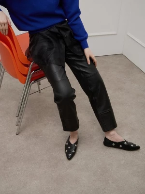 Foto van product Leren broek Scotch & Soda zwart