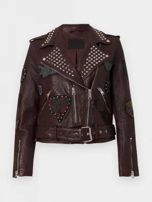 Foto van product Leren jas AllSaints donkerrood