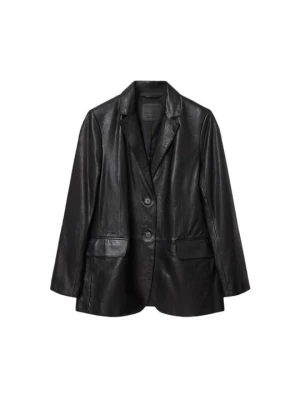 Foto van product Leren jas AllSaints zwart