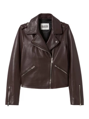 Foto van product Leren jas CLAUDIE PIERLOT bruin