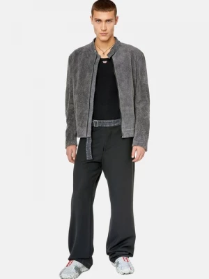 Foto van product Leren jas Diesel donkergrijs