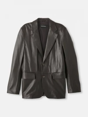 Foto van product Leren jas Emporio Armani bruin