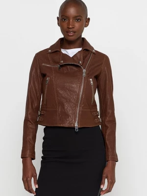Foto van product Leren jas Emporio Armani bruin
