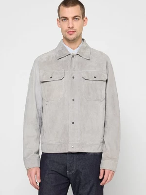 Foto van product Leren jas Emporio Armani grijs