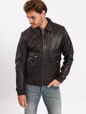 Foto van product Leren jas Lee Cooper bruin