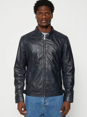 Foto van product Leren jas Lee Cooper donkerblauw