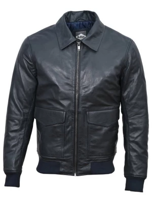 Foto van product Leren jas Lee Cooper donkerblauw