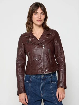 Foto van product Leren jas Lee Cooper donkerrood