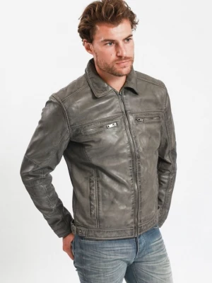 Foto van product Leren jas Lee Cooper grijs