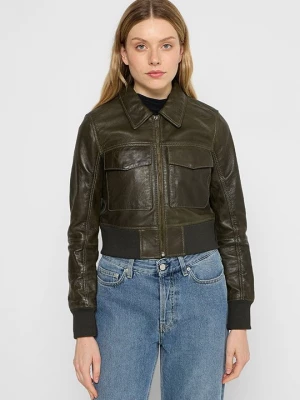 Foto van product Leren jas Lee Cooper groen