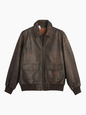 Foto van product Leren jas Levi's donkerbruin