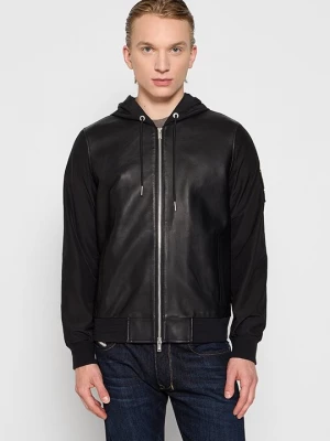 Foto van product Leren jas Moose Knuckles zwart