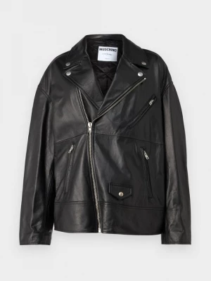 Foto van product Leren jas MOSCHINO zwart