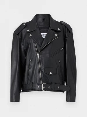 Foto van product Leren jas MOSCHINO zwart